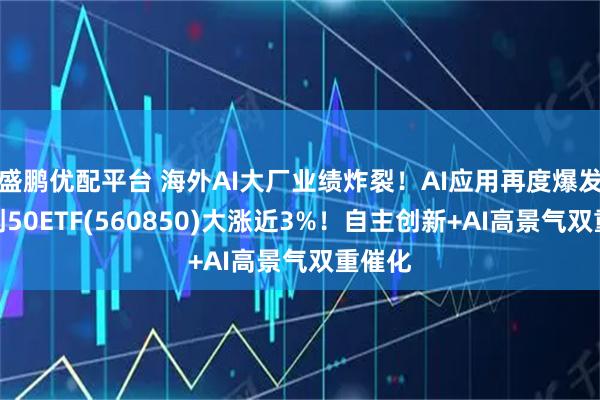 盛鹏优配平台 海外AI大厂业绩炸裂!AI应用再度爆发,信创50ETF(560850)大涨近3%!自主创新+AI高景气双重催化