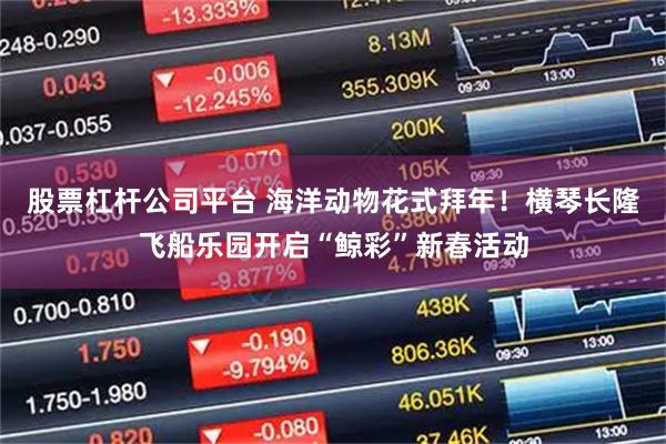 股票杠杆公司平台 海洋动物花式拜年！横琴长隆飞船乐园开启“鲸彩”新春活动